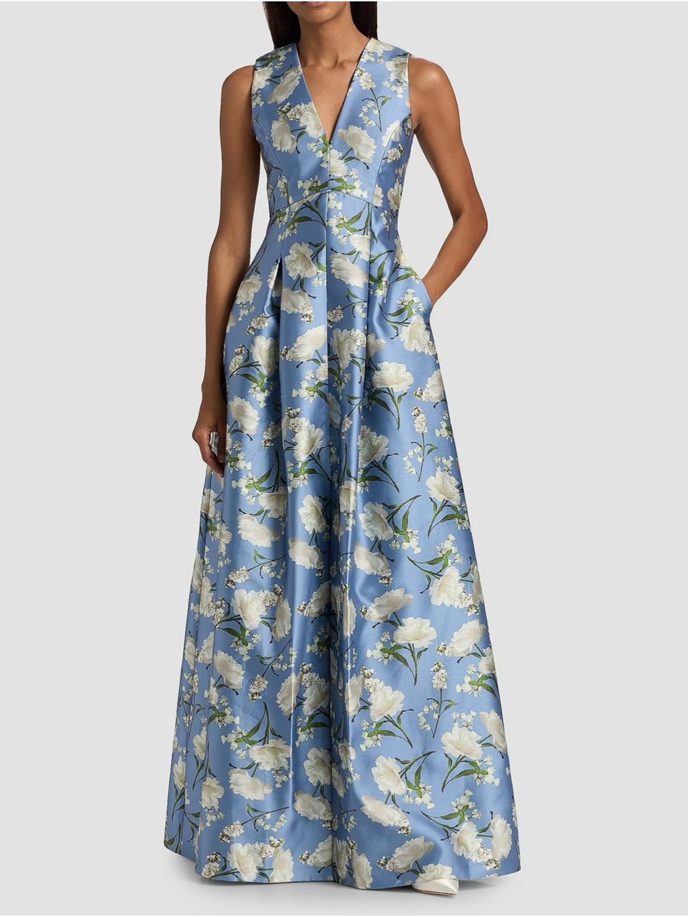 SACHIN BABI Brooklynne Floral Mikado Gown Size 12